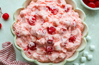 Cherry Cheesecake Fluff Salad (Easy No-Bake Dessert)
