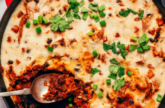 Cheesy Vegan Enchilada Skillet (30 Minutes!)
